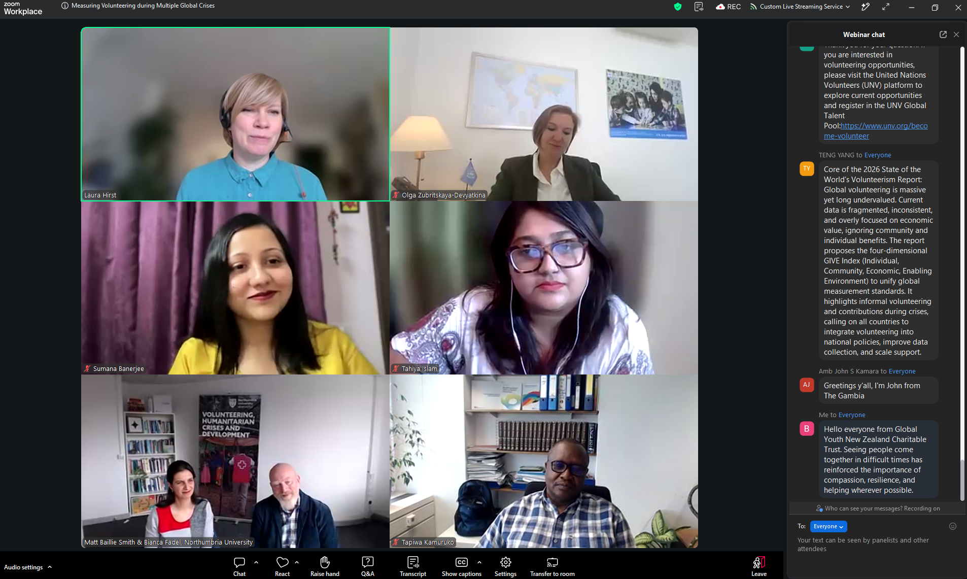 United Nations Volunteers (UNV) Online Seminar